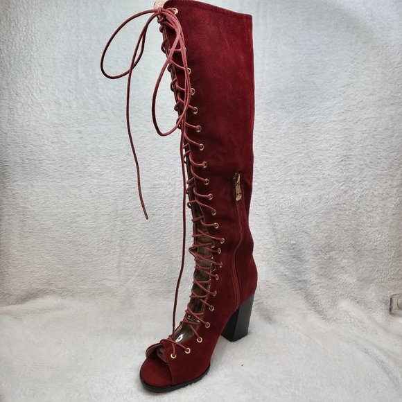 CAPE ROBBIN LACE UP BOOTS Size 6 - Picture 2 of 10
